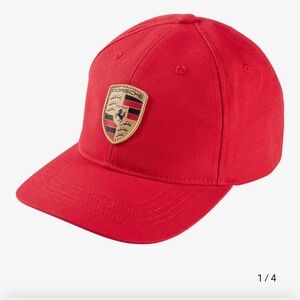 NWT Porsche Design Kids Red Cap